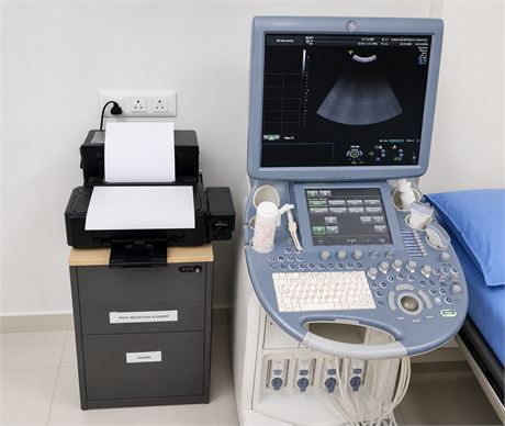 GE Voluson E8 4D Color Doppler Ultrasound System
