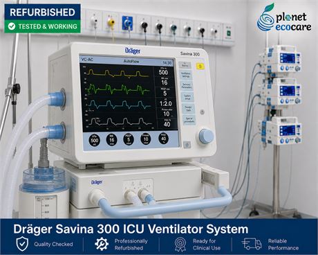 Drager Savina 300 ICU Ventilator System