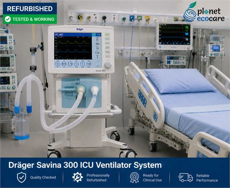Drager Savina 300 ICU Ventilator System