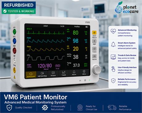 Generic Vm6 Patient Monitor Advanced Medical Monitoring System