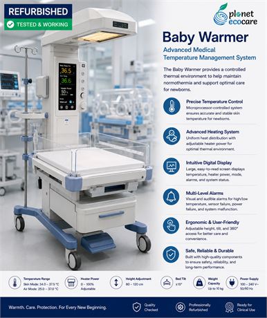 Drager Baby Warmer Baby Warmer Advanced Medical Temperature Management System