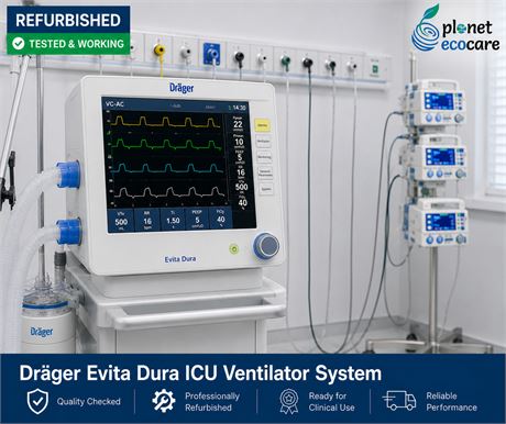 Drager Evita Dura ICU Ventilator System