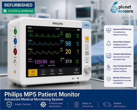 Philips MP5 Patient Monitor Advanced Medical Monitoring System