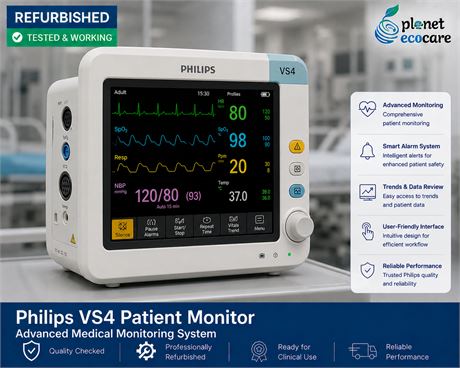 Philips VS4 Patient Monitor Advanced Medical Monitoring System