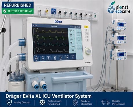 Drager Evita XL Ventilator ICU Ventilator System