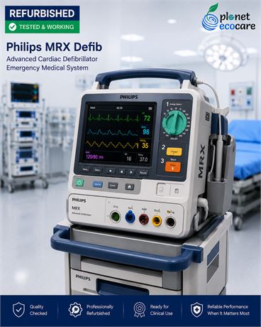 Philips MRX Defib Advanced Cardiac Defibrillator Emergency Medical System