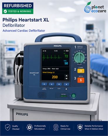 Philips Heartstart XL Defibrillator Advanced Cardiac Defibrillator