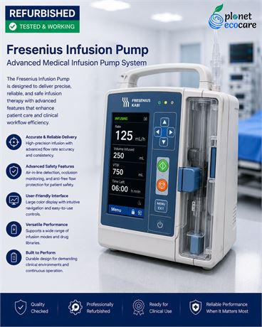Fresenius Infusion Pump Advanced Medical Infusion Pump System