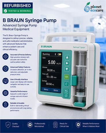 B Braun Syringe Pump Advanced Syringe Pump Medical Equipment